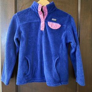 Patagonia Re-Tool Half-Snap Pullover, Girls Size L (12). EUC.